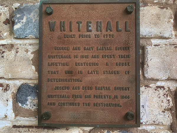 Whitehall - built prior 1770